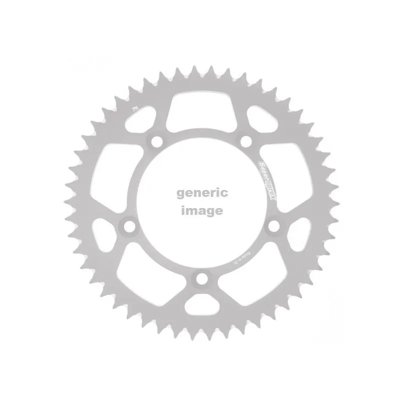 Hliníková řetězová rozeta SUPERSPROX RAL-1221:44-RED červená 44 zubů, 428 Zlevněný