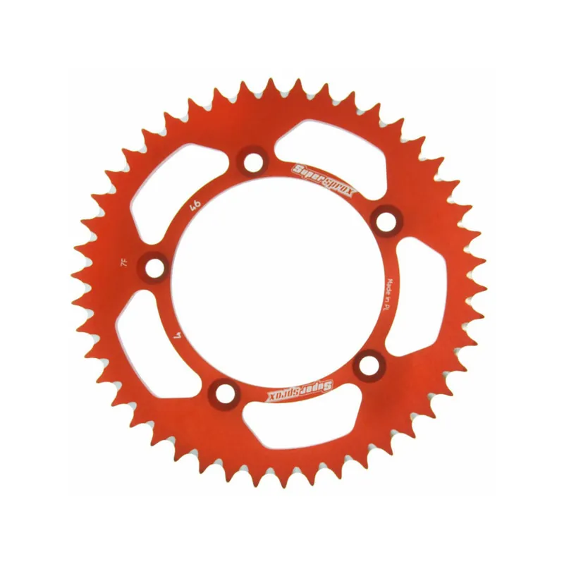 Sezónní Sleva Hliníková řetězová rozeta SUPERSPROX RAL-4:46-ORG oranžová 46 zubů, 420