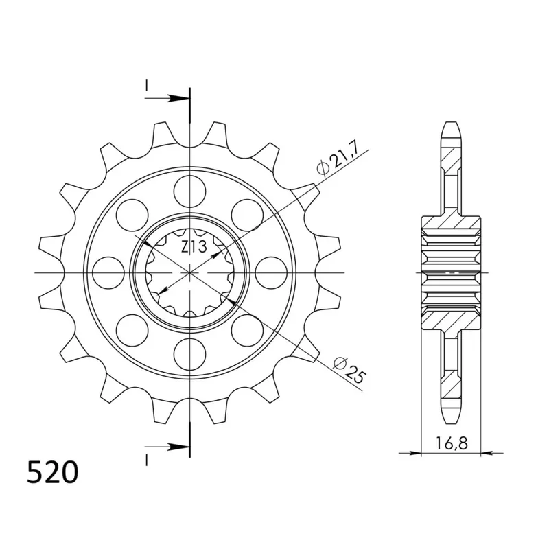 Omezená Nabídka Řetězové kolečko SUPERSPROX CST-1373:15 15 zubů, 520