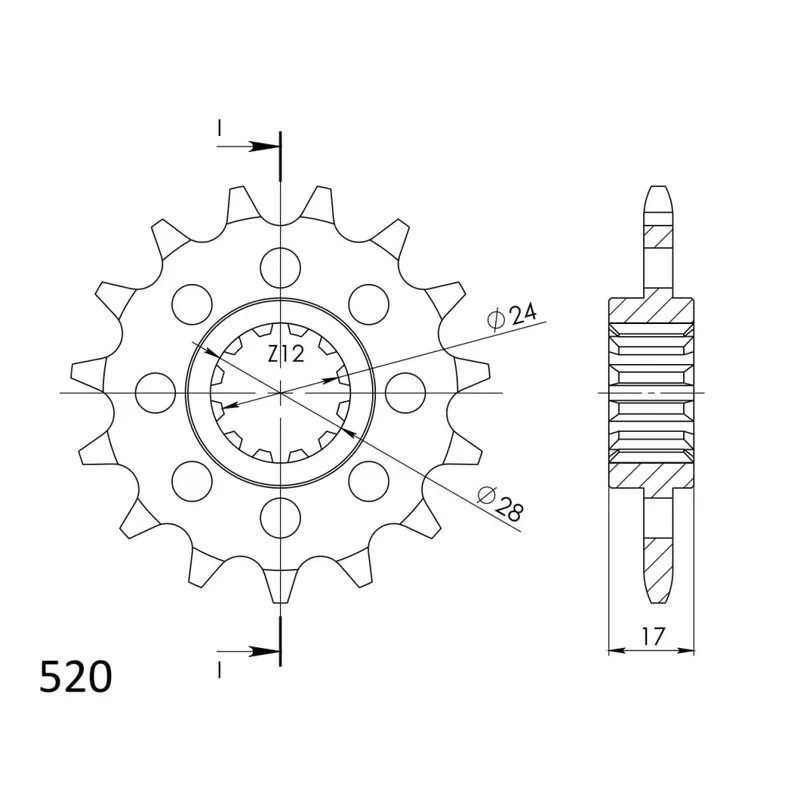 Nízká Cena Řetězové kolečko SUPERSPROX CST-1295:16 16 zubů, 520
