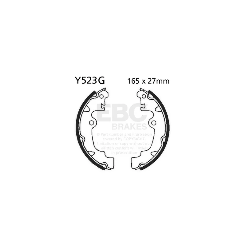 Odeslání Ihned Sada brzdových čelistí EBC Y523G drážkovaný