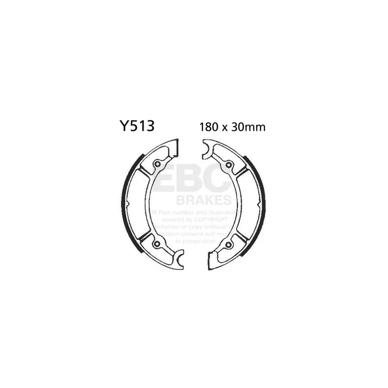 Sada brzdových čelistí EBC Y513 Odeslání Ihned