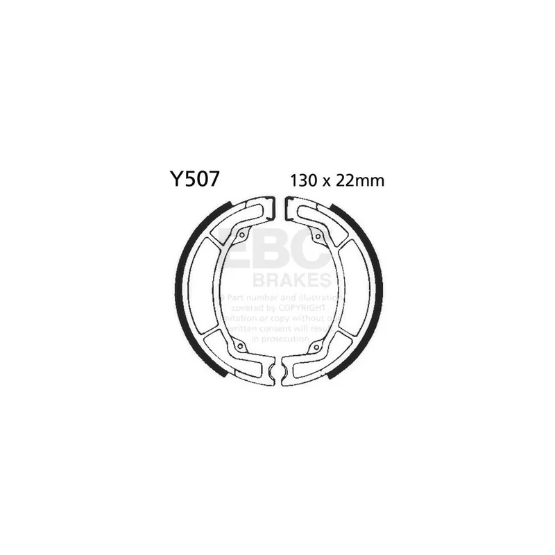 Objednat Nyní Sada brzdových čelistí EBC Y507