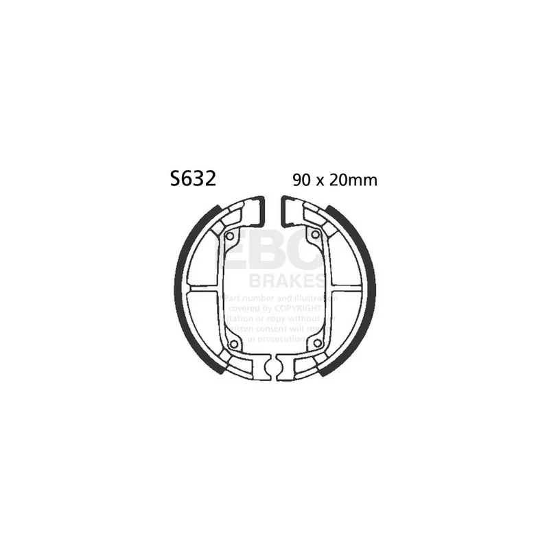 Hromadná Objednávka Sada brzdových čelistí EBC S632