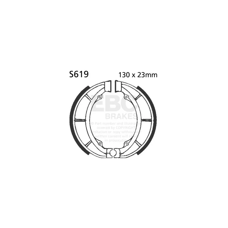 Novinka Sada brzdových čelistí EBC S619