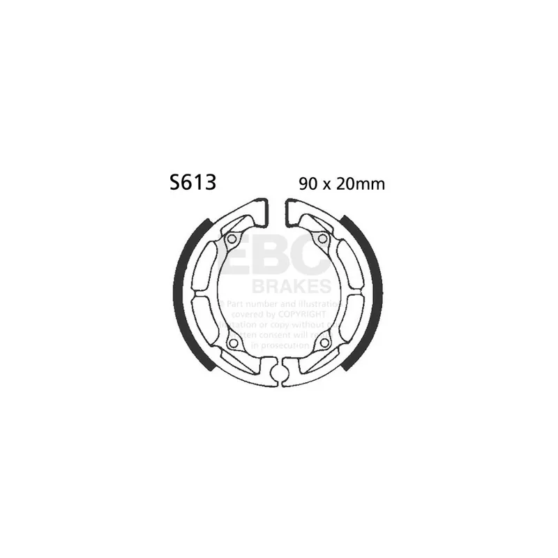 Sada brzdových čelistí EBC S613 Zlevněný