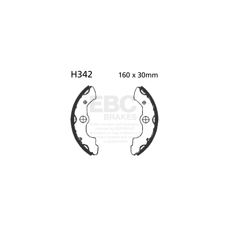 Cenový Hit Sada brzdových čelistí EBC H342