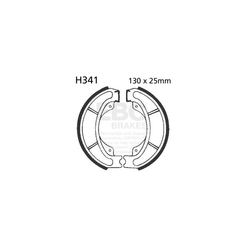 Sada brzdových čelistí EBC H341 Novinka