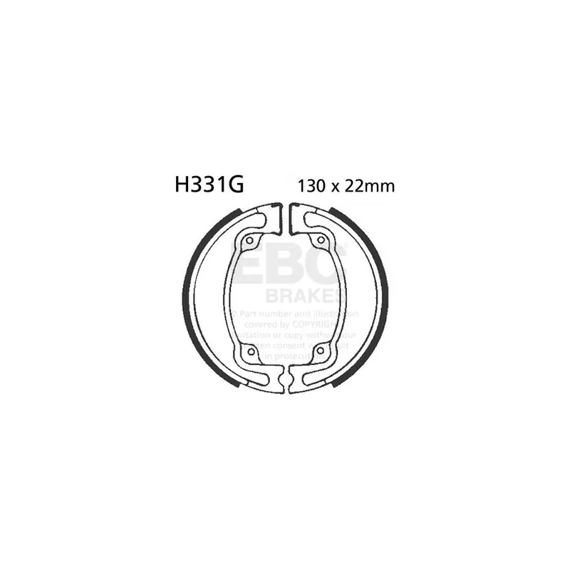 Sada brzdových čelistí EBC H331G drážkovaný Nejlepší Cena