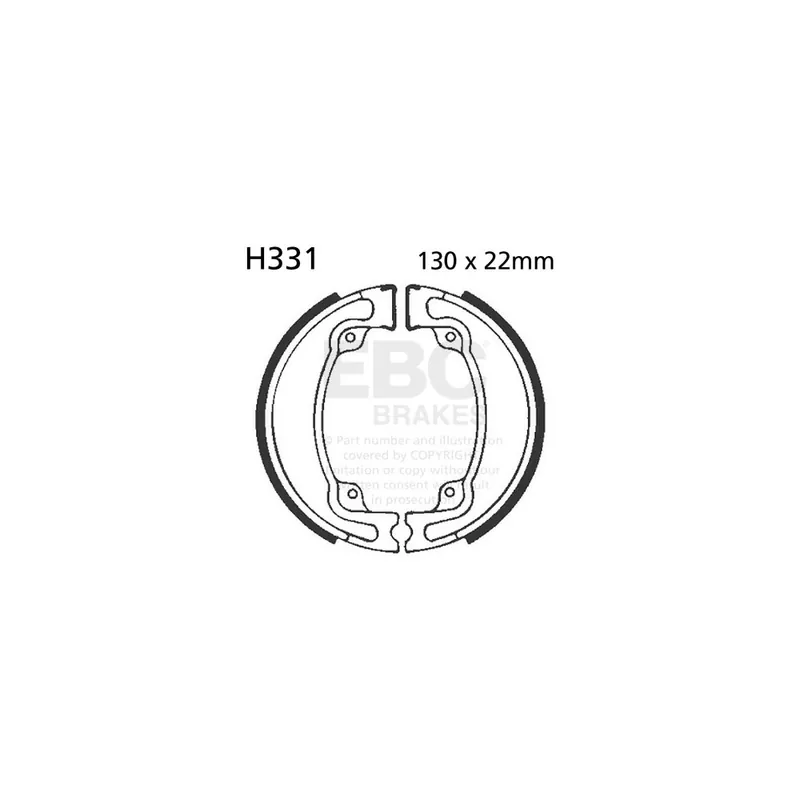 Sada brzdových čelistí EBC H331 Akce