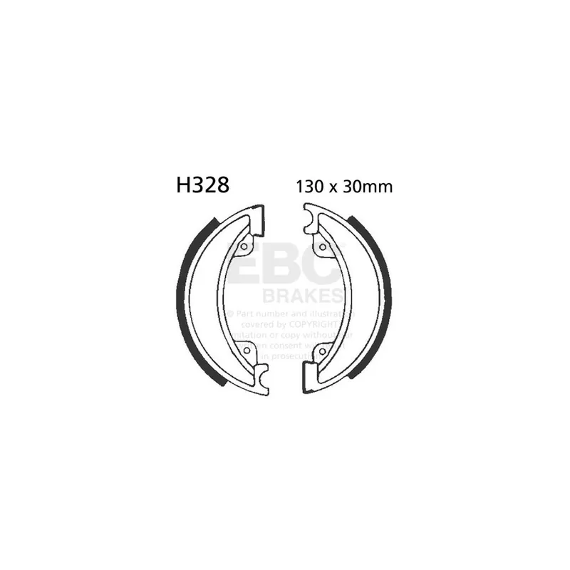 Sada brzdových čelistí EBC H328 Autentický