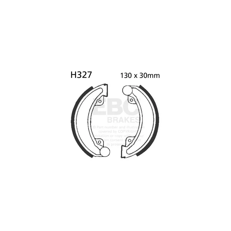 Kup Teď Sada brzdových čelistí EBC H327