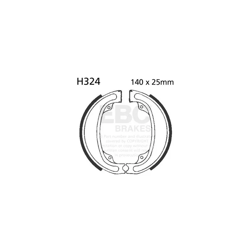 Nejlepší Cena Sada brzdových čelistí EBC H324