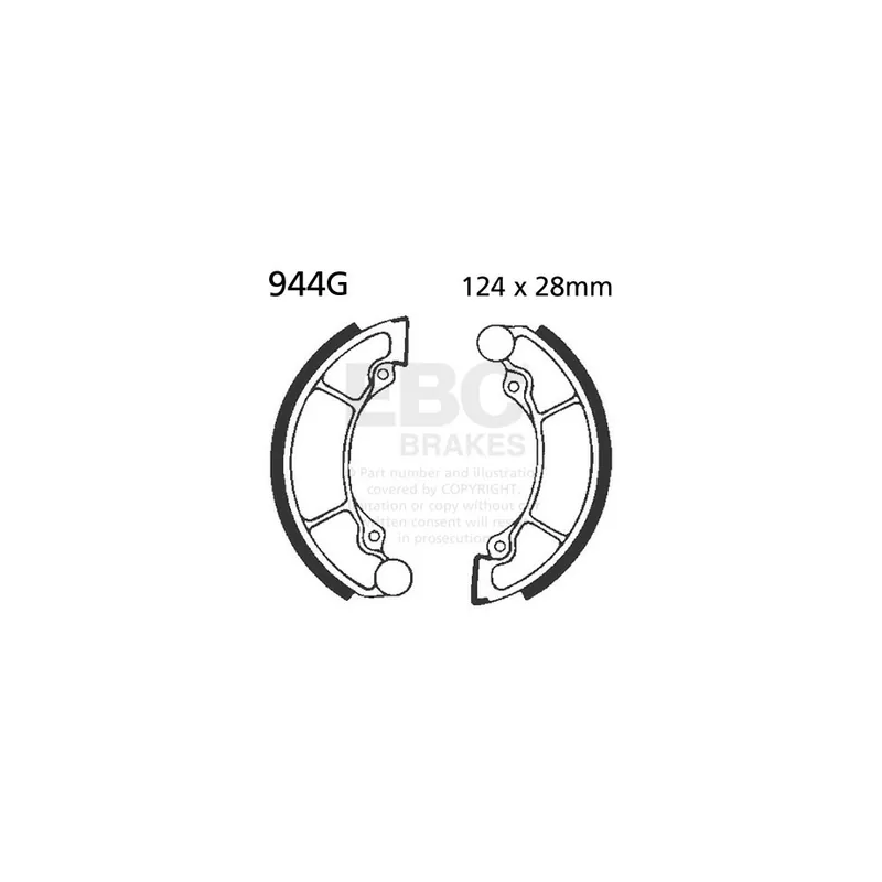 Nakupujte Hned Sada brzdových čelistí EBC 944G drážkovaný
