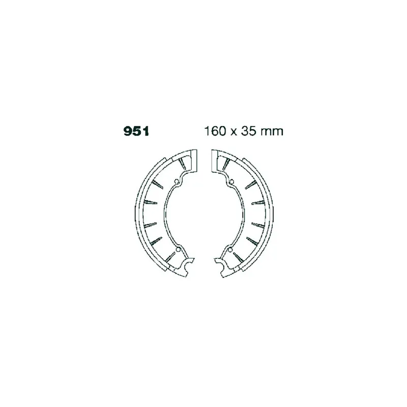 Sada brzdových čelistí EBC 951 Super Cena