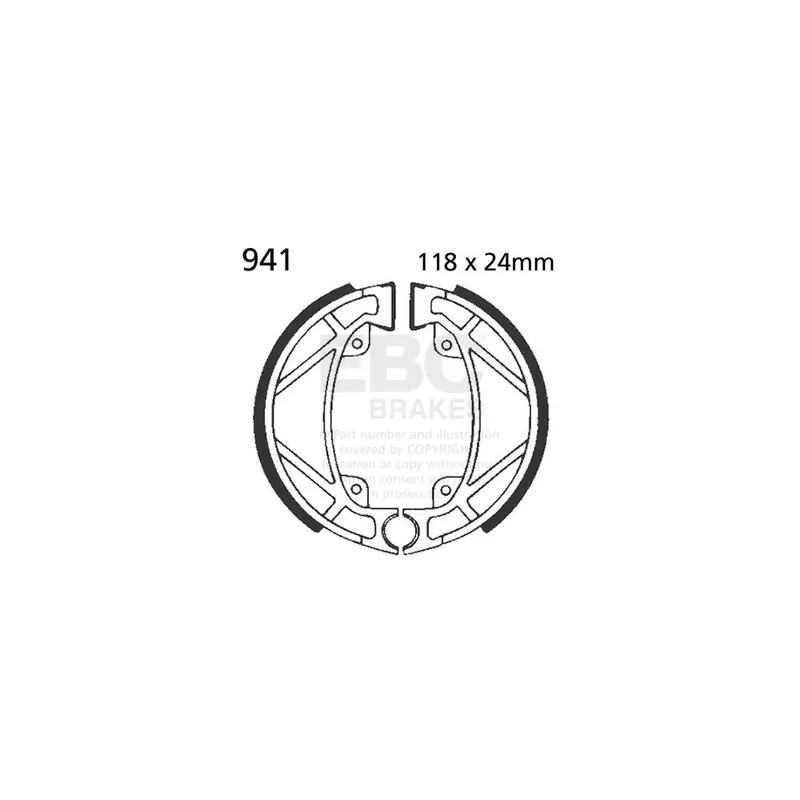 Sada brzdových čelistí EBC 941 Velkoobchod