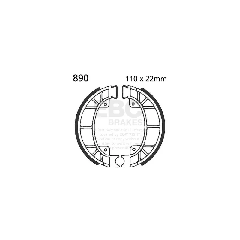 Sada brzdových čelistí EBC 890 Top Prodej