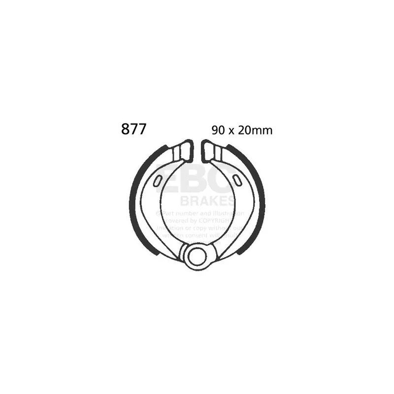 Časově Omezené Sada brzdových čelistí EBC 877