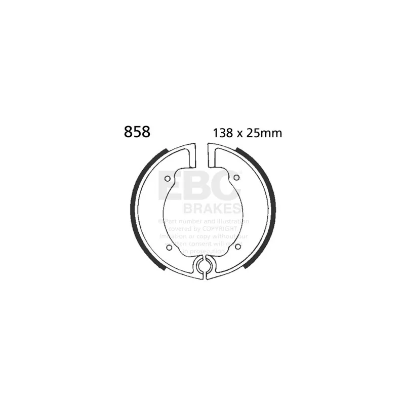 Novinka Sada brzdových čelistí EBC 858
