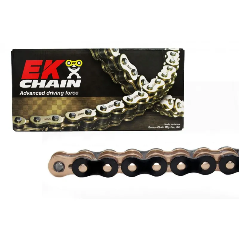 Moderní QX-kroužkový řetěz EK 520 SRX2 1 L Black/Gold/GP