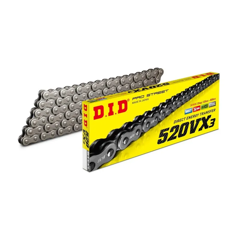 VX série X-Kroužkový řetěz D.I.D Chain 520VX3 118 L Speciální Cena