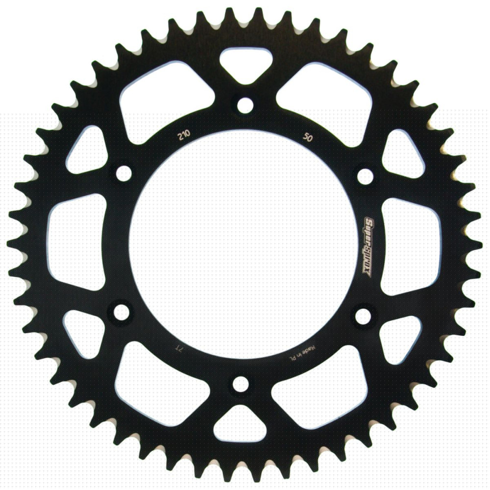 Novinka Hliníková řetězová rozeta SUPERSPROX RAL-210:50-BLK černý 50 zubů, 520