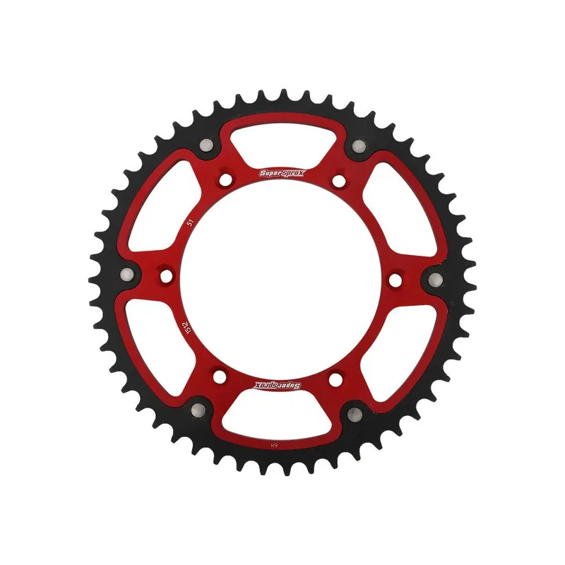 Finální Výprodej Rozeta SUPERSPROX STEALTH RST-1512:51-RED červená 51 zubů, 520