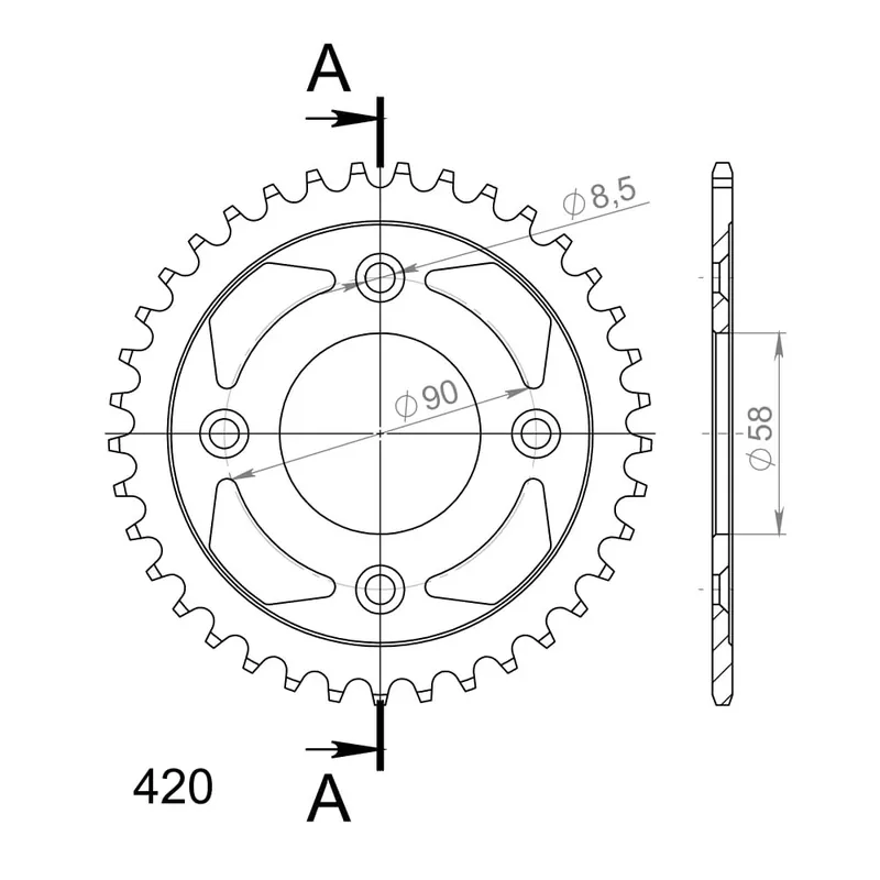 Nejlepší Cena Řetězová rozeta SUPERSPROX RFE-1213:37-BLK černý 37 zubů, 420