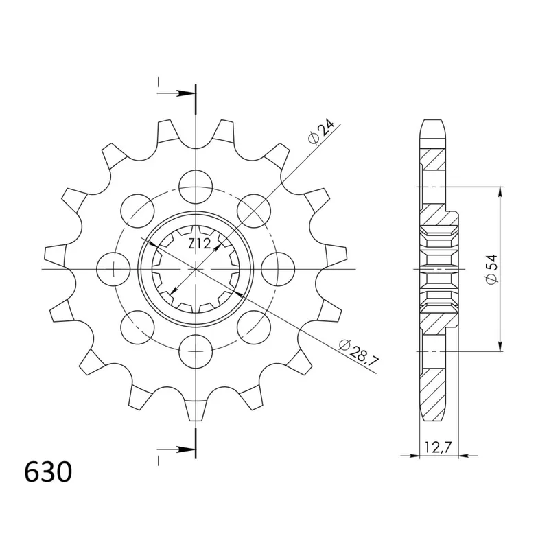 Speciální Cena Řetězové kolečko SUPERSPROX CST-522:15 15 zubů, 630