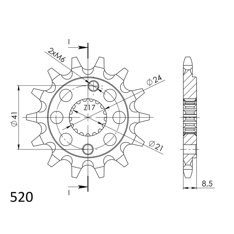 Výhodná Nabídka Řetězové kolečko SUPERSPROX CST-1322:15 15 zubů, 520