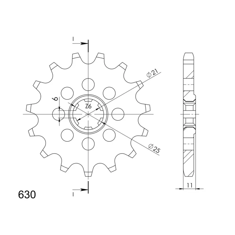 Jen Po Omezenou Doba Řetězové kolečko SUPERSPROX CST-331:15 15 zubů, 630