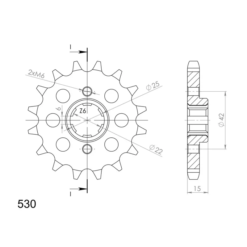 Akční Cena Řetězové kolečko SUPERSPROX CST-292:16 16 zubů, 530
