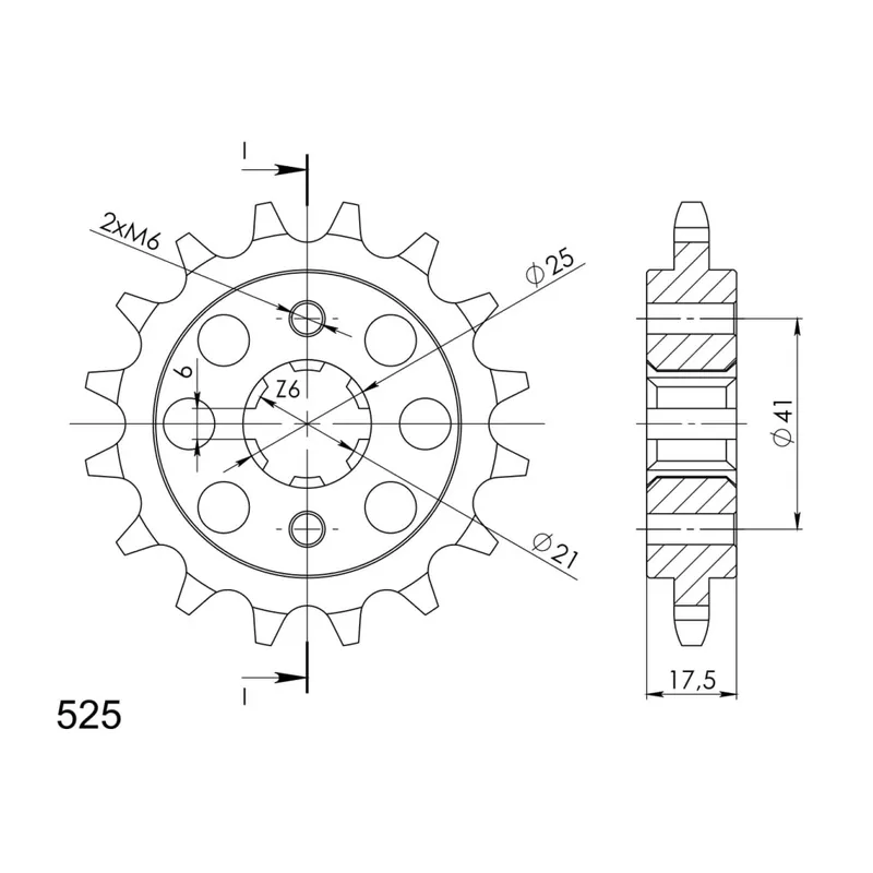 Řetězové kolečko SUPERSPROX CST-294:15 15 zubů, 525 Akční Nabídka