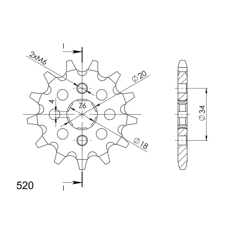 Nejprodávanější Řetězové kolečko SUPERSPROX CST-328:12 12 zubů, 520