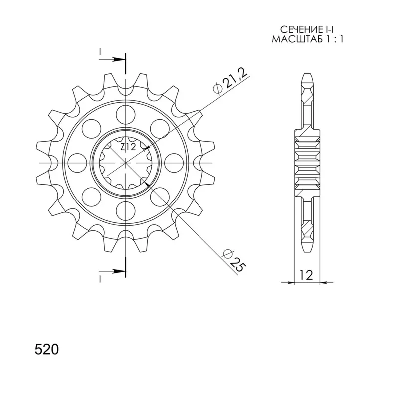 Hromadná Objednávka Řetězové kolečko SUPERSPROX CST-823:13 13 zubů, 520