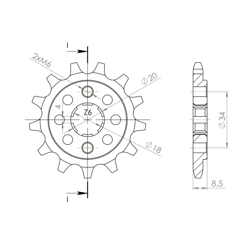 Řetězové kolečko SUPERSPROX CST-270:15 15 zubů, 520 Cenový Hit
