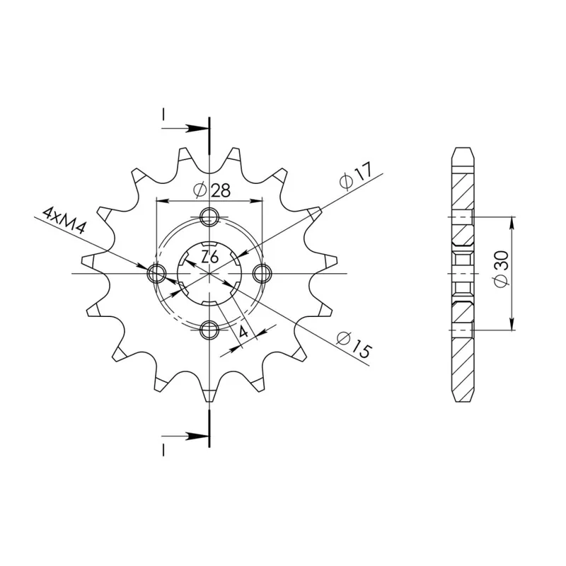 Novinka Řetězové kolečko SUPERSPROX CST-253:14 14 zubů, 420