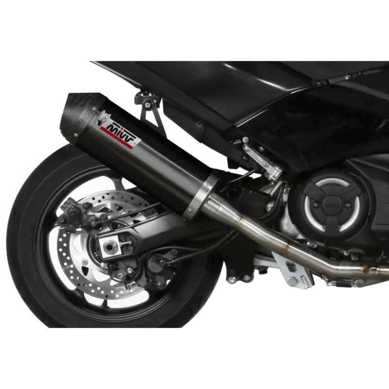 Výfuk kompletní 2x1 MIVV OVAL Y.061.LVC Víčko z černé oceli/karbonu Ruční Výroba