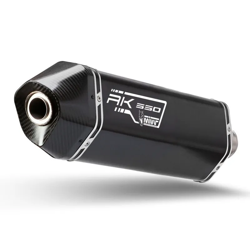 Moderní Koncovka výfuku MIVV SPEED EDGE O.008.LRB Černá ocel