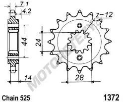 Zlevněný Řetězové kolečko HONDA VT 750 S rok 11-15