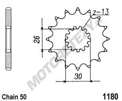 Zlevněný Řetězové kolečko TRIUMPH 1000 Daytona rok 91-95