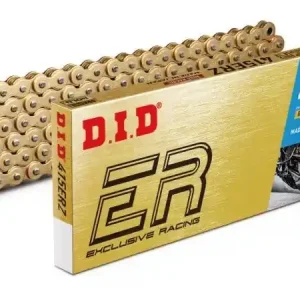 Tovární Cena Řetěz DID 415 ERZ, bezkroužkový, zlatý, 140 článků