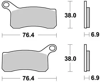 Velkoobchod Brzdové destičky TRW Lucas SI přední