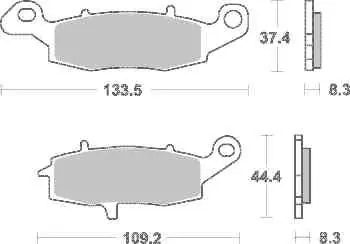 Akční Cena Brzdové destičky TRW Lucas přední KAWASAKI W 650 rok 99-05
