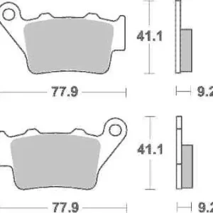 Víkendová Akce Brzdové destičky TRW Lucas zadní APRILIA 900 Dorsoduro rok 18-20
