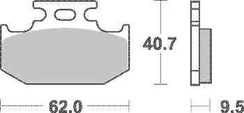 Výprodej Brzdové destičky TRW Lucas RSI zadní YAMAHA YZ 250 rok 92-97