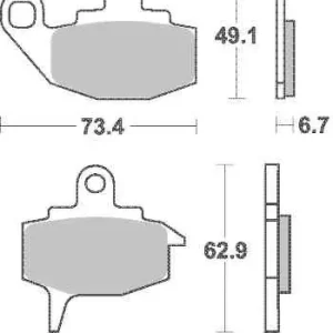 Vrácení Zdarma Brzdové destičky MR3 přední KAWASAKI KX 500 rok 87-88