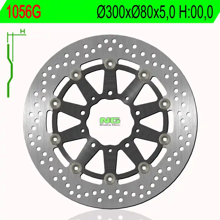 Vrácení Zdarma Brzdový kotouč NG přední KAWASAKI Versys 1000 rok 12-14