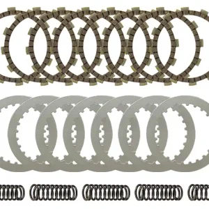 PSYCHIC spojkové kotouče, distanční podložky a pružiny (komplet) HONDA CRF 250R 11-21, CRF 250X 18-21 (EBS1305) Ruční Výroba