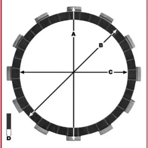 Luxusní TRW ZF spojkové kotouče HONDA VFR 800 01 (EBS1253)